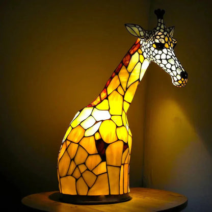 Tafellamp Tiffany Stijl Dieren Glas met Decoratief Design