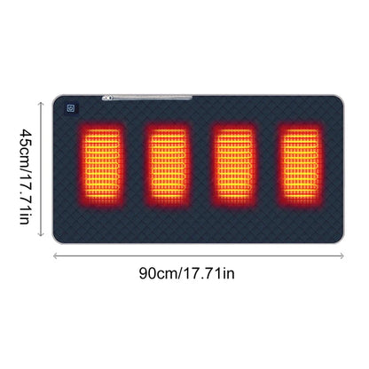 Verwarmd Kussen voor Buiten met USB en Type-C, 3 Temperatuurinstellingen, 4 Verwarmde Zones 7