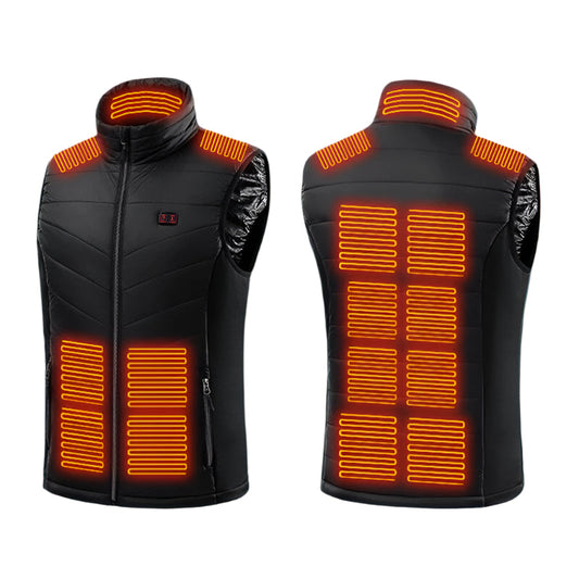 Verwarmd vest nr. 1 met batterij – Verwarmd herenjack voor buitenactiviteiten 0