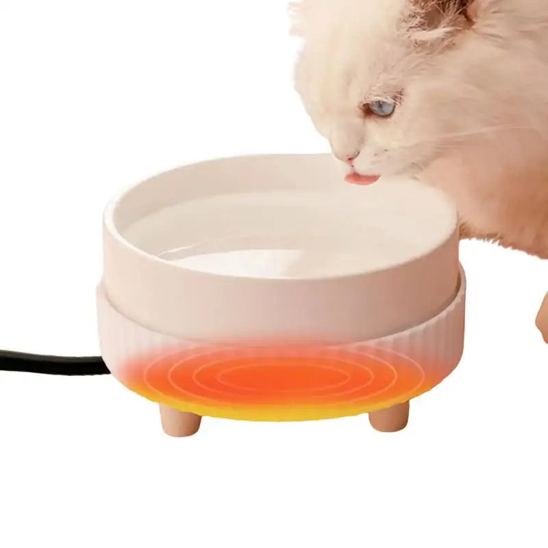 Verwarmde Kattenbak met Keramische Waterfontein voor Huisdieren, 30-35°C 1