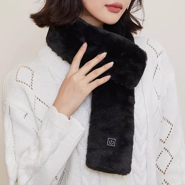 Verwarmde sjaal met zachte fleece voor de winter – USB oplaadbaar, 3 warmtestanden, machinewasbaar 4