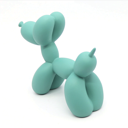 Kleurrijke Ballonhond Figuur, Handgemaakt Polyresin, 20 cm