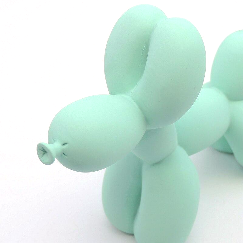 Kleurrijke Ballonhond Figuur, Handgemaakt Polyresin, 20 cm