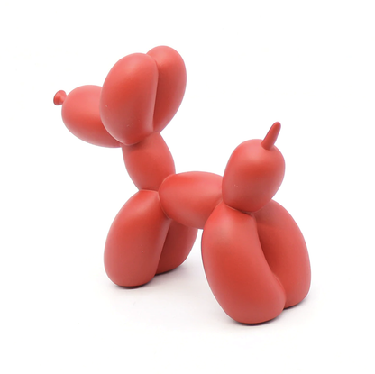 Kleurrijke Ballonhond Figuur, Handgemaakt Polyresin, 20 cm