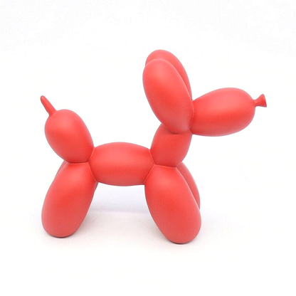 Kleurrijke Ballonhond Figuur, Handgemaakt Polyresin, 20 cm