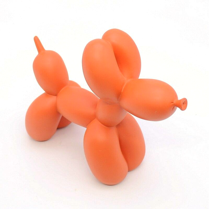 Kleurrijke Ballonhond Figuur, Handgemaakt Polyresin, 20 cm