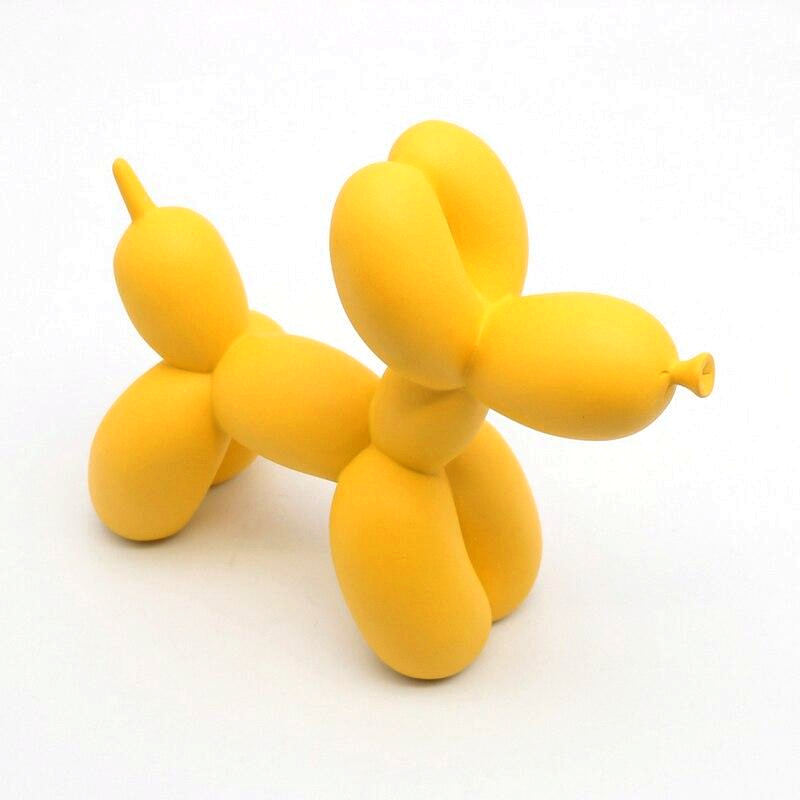 Kleurrijke Ballonhond Figuur, Handgemaakt Polyresin, 20 cm