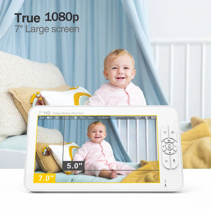 Babyfoon met Camera 720p HD, Nachtzicht en Lange Batterijduur