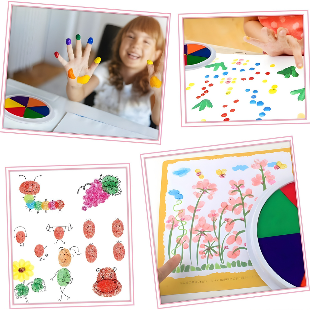 Kinder Vingerverf Wasbaar Creatief Verfset voor Kinderen