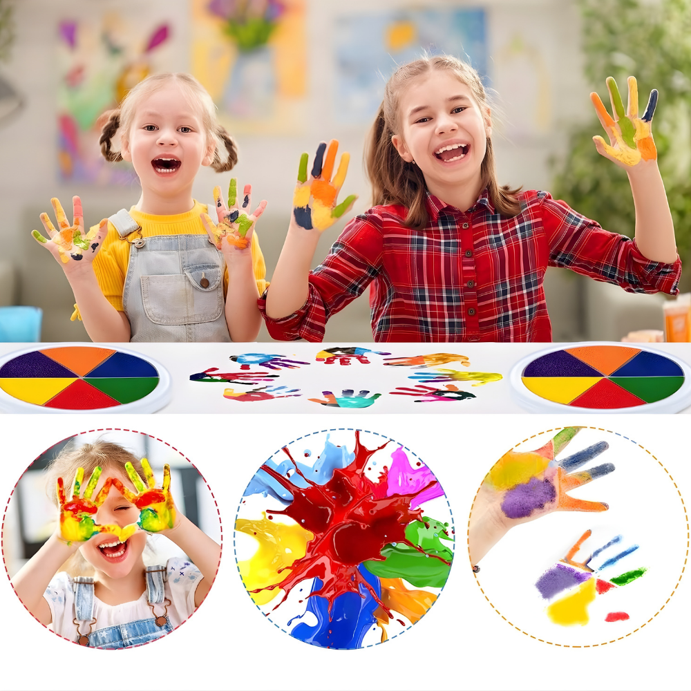Kinder Vingerverf Wasbaar Creatief Verfset voor Kinderen