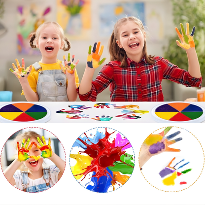 Kinder Vingerverf Wasbaar Creatief Verfset voor Kinderen