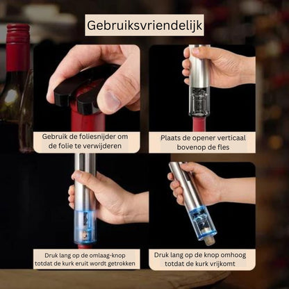 Wijnopener Automatisch Snel en Makkelijk