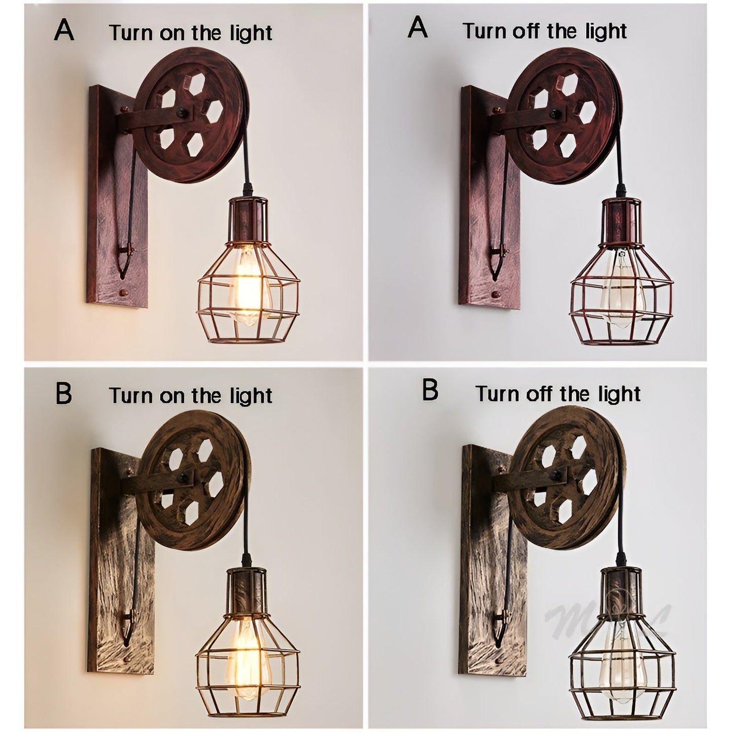LED Wandlamp Vintage Stijl Met Dimbare Verlichting