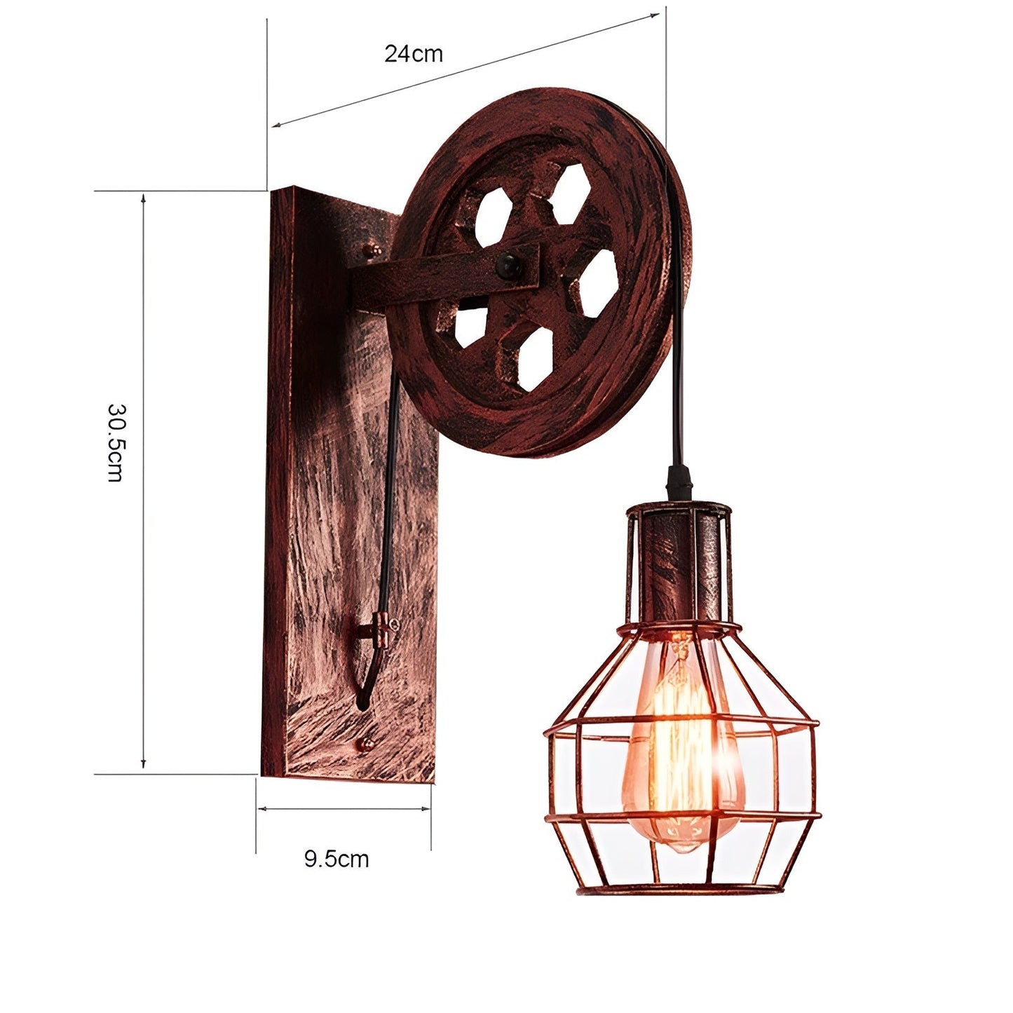 LED Wandlamp Vintage Stijl Met Dimbare Verlichting