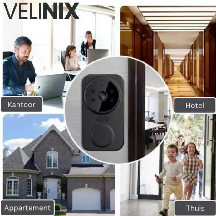 VisionBell™ - Slimme Videodeurbel met WiFi & Bewegingsdetectie