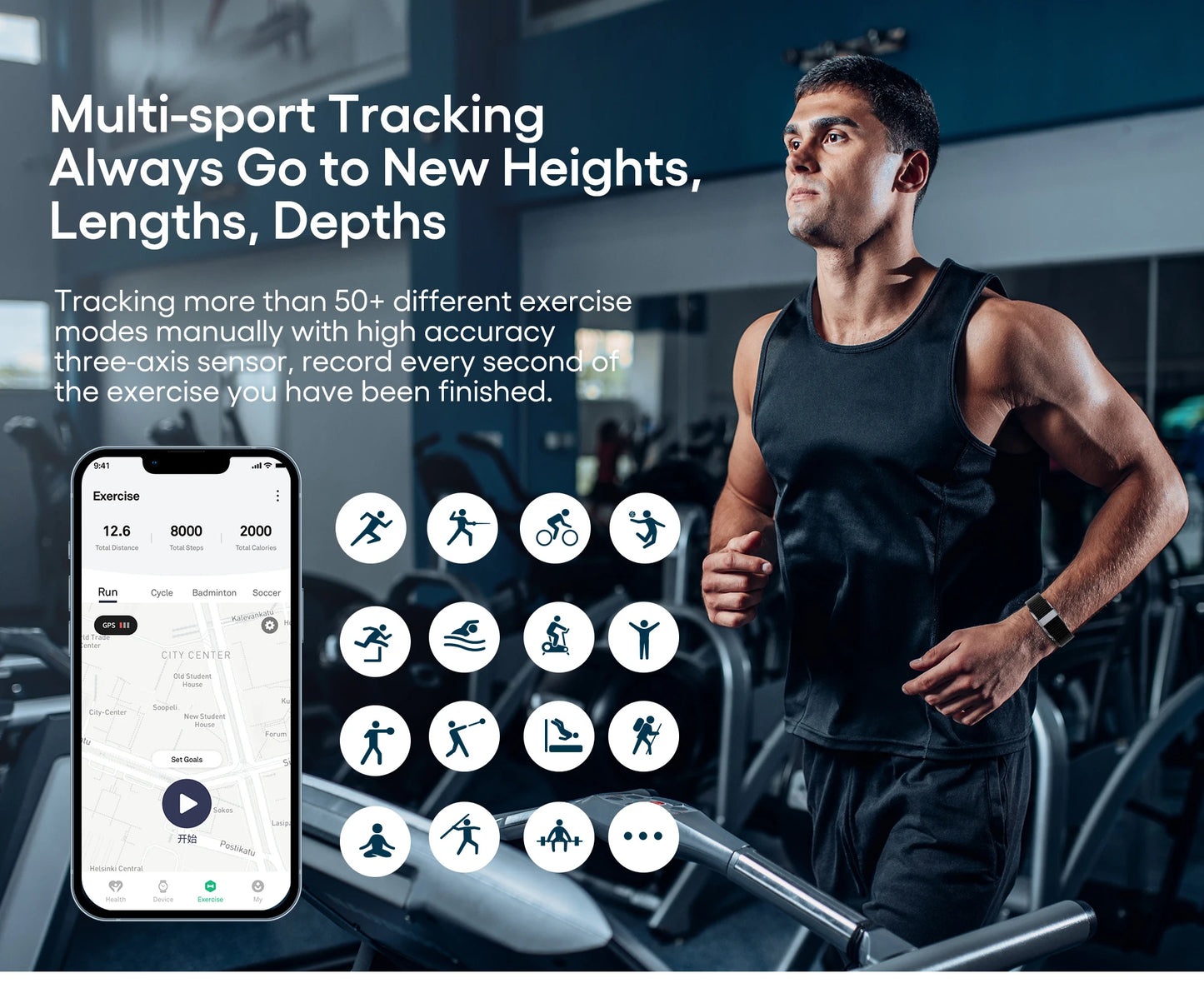 VitalBand™ – Geavanceerde Fitness Tracker voor Dagelijkse Gezondheid