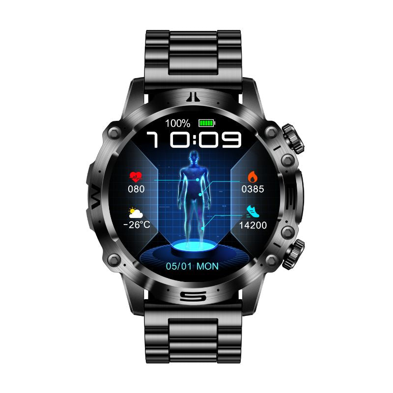 VitalCore - Geavanceerde smartwatch voor gezondheid en sport met ECG en lichaamsanalyse 0