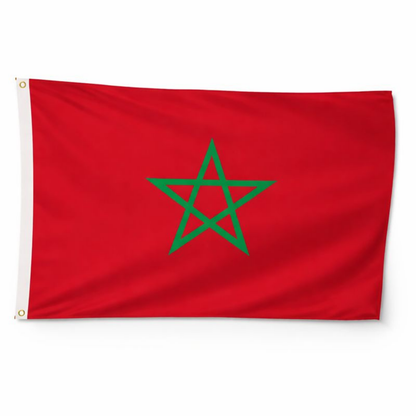 Marokko Vlag Polyester voor Binnen en Buiten
