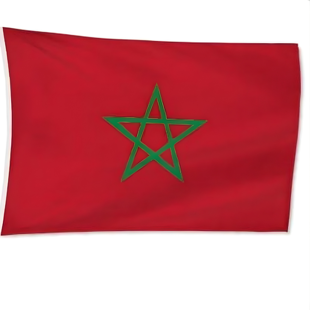 Marokko Vlag Polyester voor Binnen en Buiten