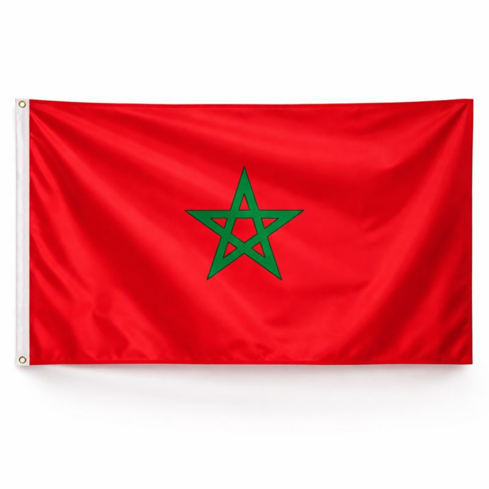 Marokko Vlag Polyester Binnen en Buiten