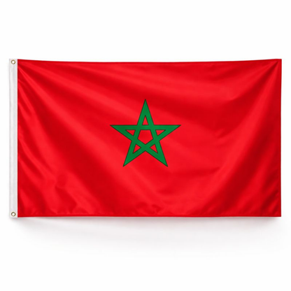Marokko Vlag Polyester Binnen en Buiten
