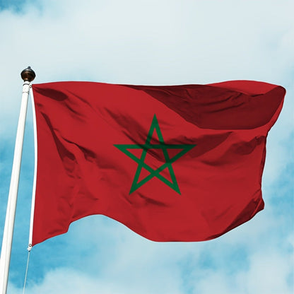 Marokko Vlag Polyester Nationale Decoratie Binnen en Buiten