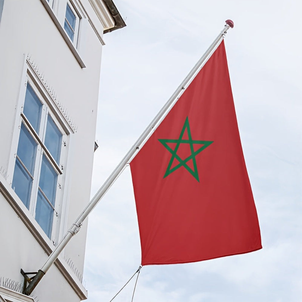 Marokko Vlag Polyester Nationale Decoratie Binnen en Buiten