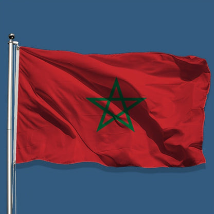 Marokko Vlag Polyester Nationale Decoratie Binnen en Buiten