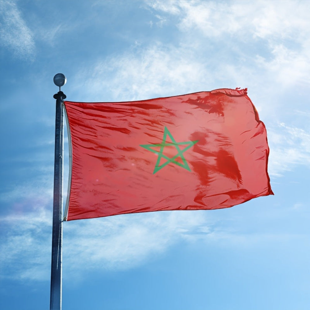 Marokko Vlag Polyester Nationale Decoratie Binnen en Buiten