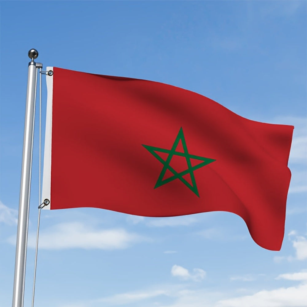 Marokko Vlag Polyester Nationale Decoratie Binnen en Buiten