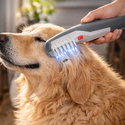 Vlooienkam Elektrisch voor Huisdieren Ontluizen Verzorging - Velinix
