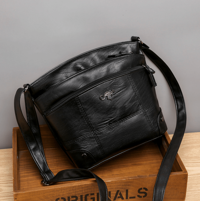 Voli Vintage Leren Schoudertas Dames - Tijdloze Stijl & Functionaliteit