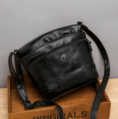 Voli Vintage Leren Schoudertas Dames - Tijdloze Stijl & Functionaliteit