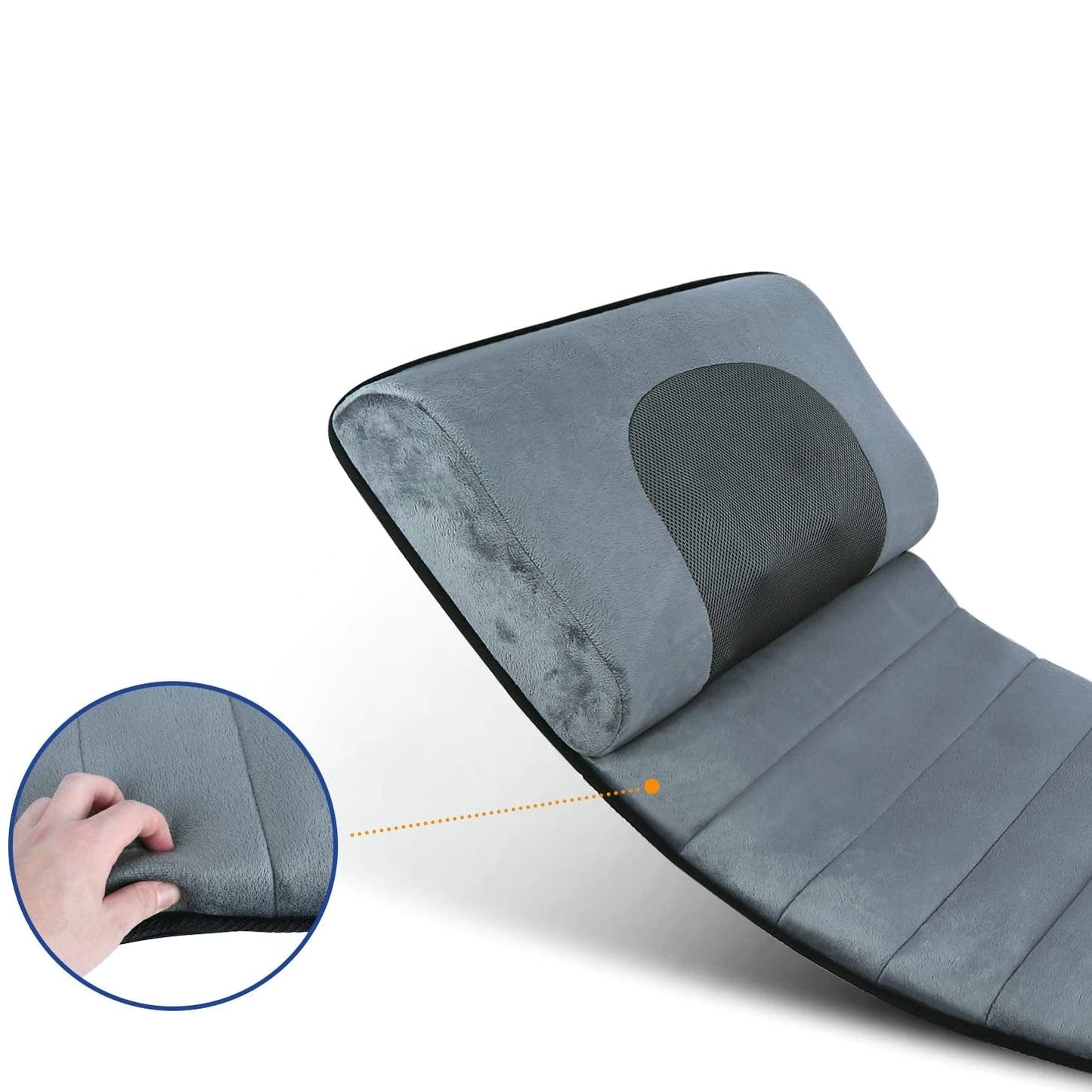 Volledige Lichaam Verwarmde Massage Mat - 3 intensiteiten en 5 vibratiestanden - geïntegreerde verwarming - lichtgewicht en opvouwbaar - huishoudmeester