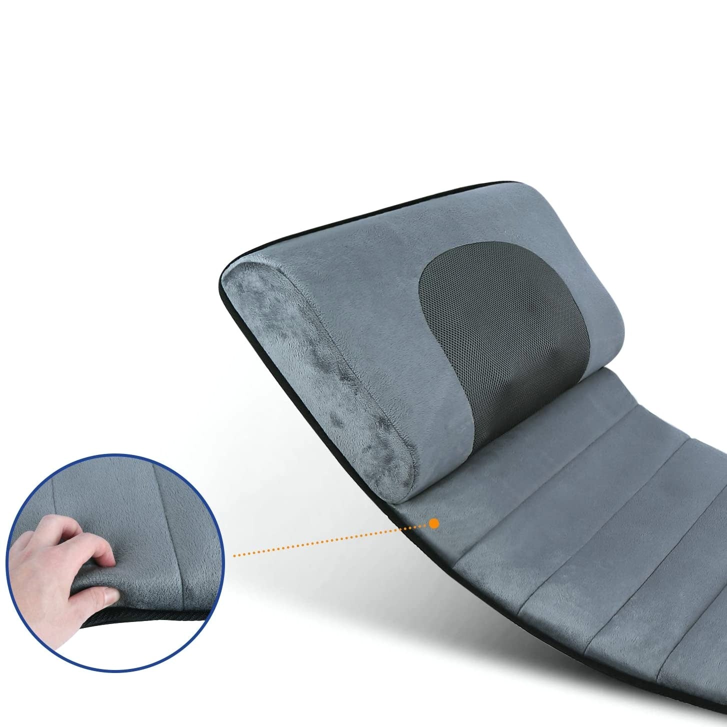 Volledige Lichaam Verwarmde Massage Mat - 3 intensiteiten en 5 vibratiestanden - geïntegreerde verwarming - lichtgewicht en opvouwbaar - huishoudmeester
