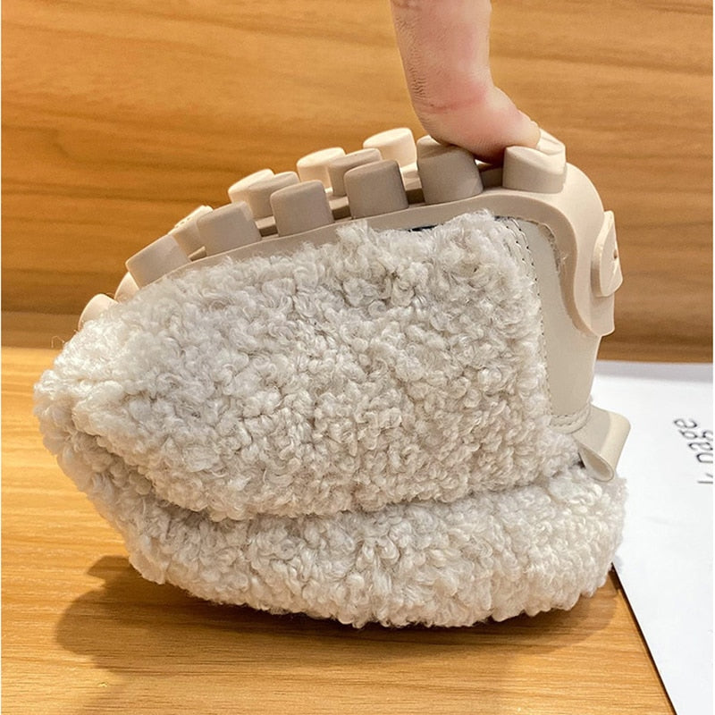 Warme Plüsch Pantoffels Dames – Antislip Huisschoenen voor Thuis