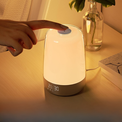 LED Wake Up Light Alarmklok met Zonsopgang Simulatie - Velinix
