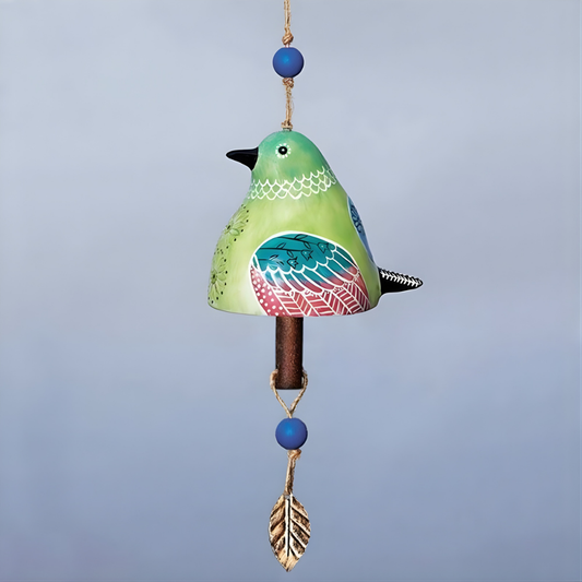 Keramische Wanddecoratie Windgong Handgemaakt Vogelvorm - Velinix