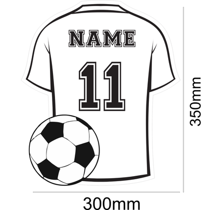 Voetbal Wandlamp Gepersonaliseerd LED Nachtlicht Acryl