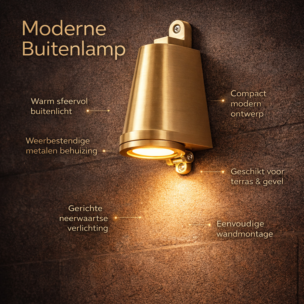 Wandlamp Buiten Warm Wit Licht voor Gevel en Terras