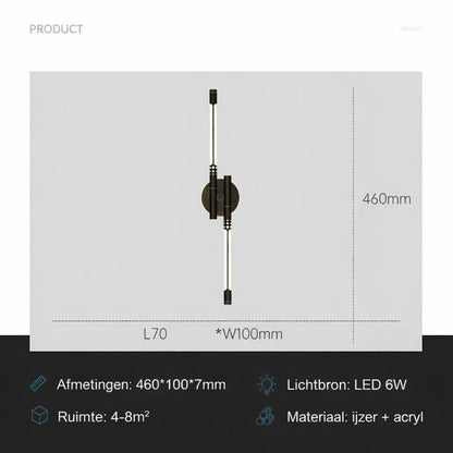 LED Wandlamp Metaal Modern Design Sfeer Verlichting