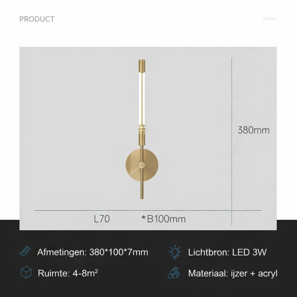 LED Wandlamp Metaal Modern Design Sfeer Verlichting