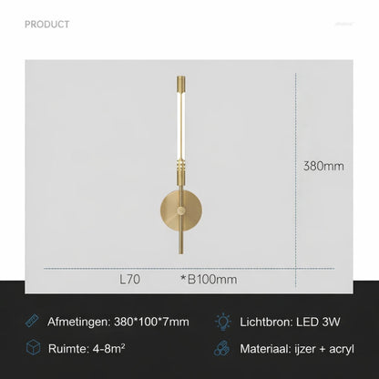 LED Wandlamp Metaal Modern Design Sfeer Verlichting