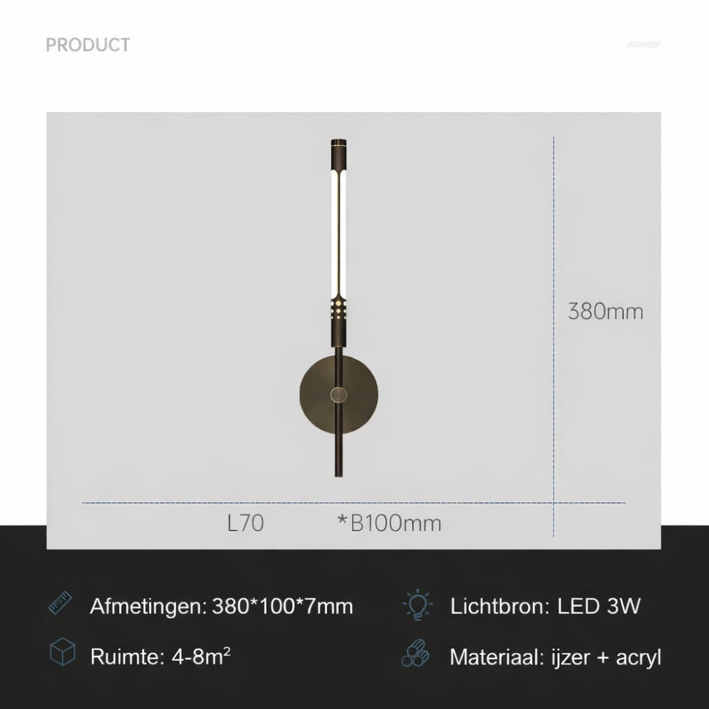 LED Wandlamp Metaal Modern Design Sfeer Verlichting