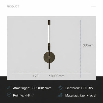 LED Wandlamp Metaal Modern Design Sfeer Verlichting