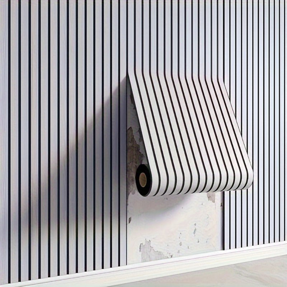 Wandpanelen 3D Houtlook Zelfklevend PVC Wandbekleding Interieur