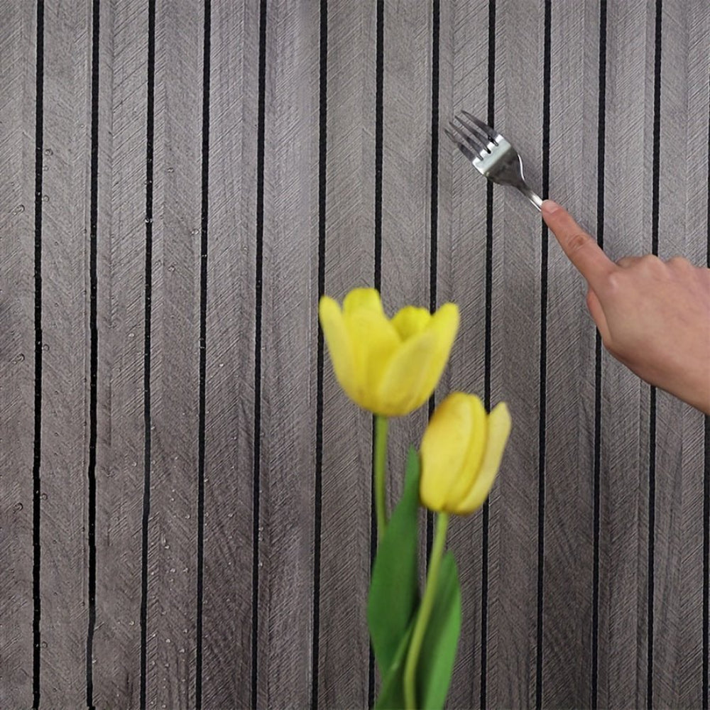 Wandpanelen 3D Houtlook Zelfklevend PVC Wandbekleding Interieur