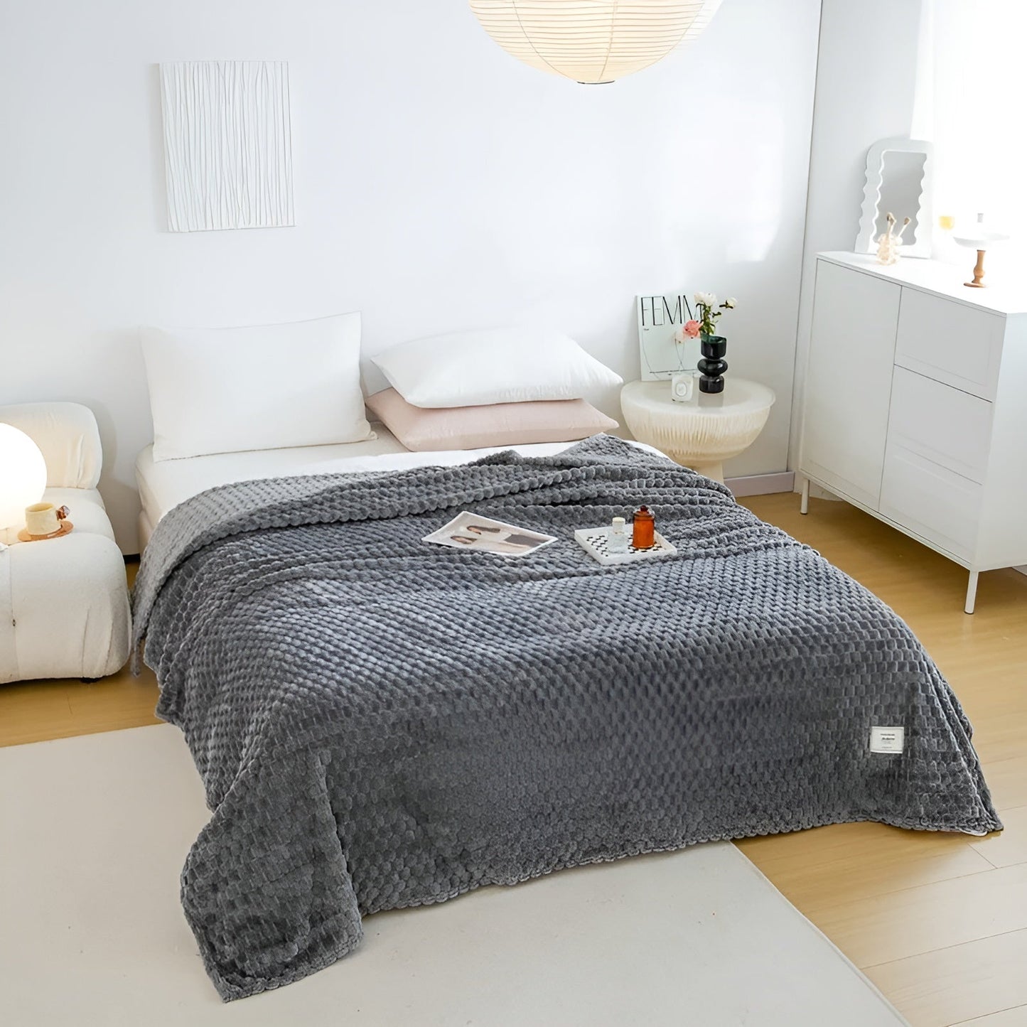 Zachte Fleece Deken Warm voor Bank en Bed