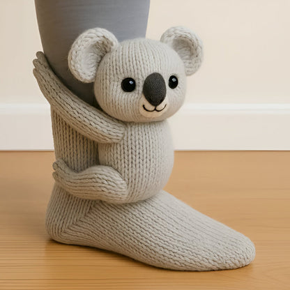 Warme Pluche Sokken Dierendesign Antislip Zacht