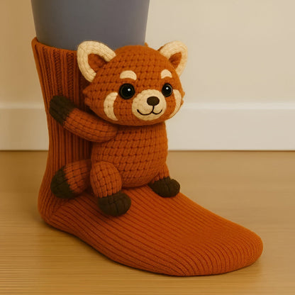 Warme Pluche Sokken Dierendesign Antislip Zacht